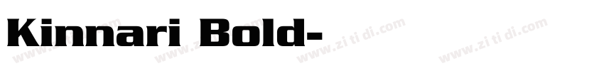 Kinnari Bold字体转换